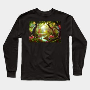 Surreal magic forest Long Sleeve T-Shirt